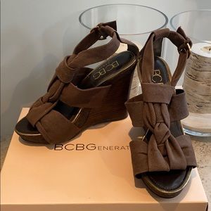 BCBG Wedge Sandals